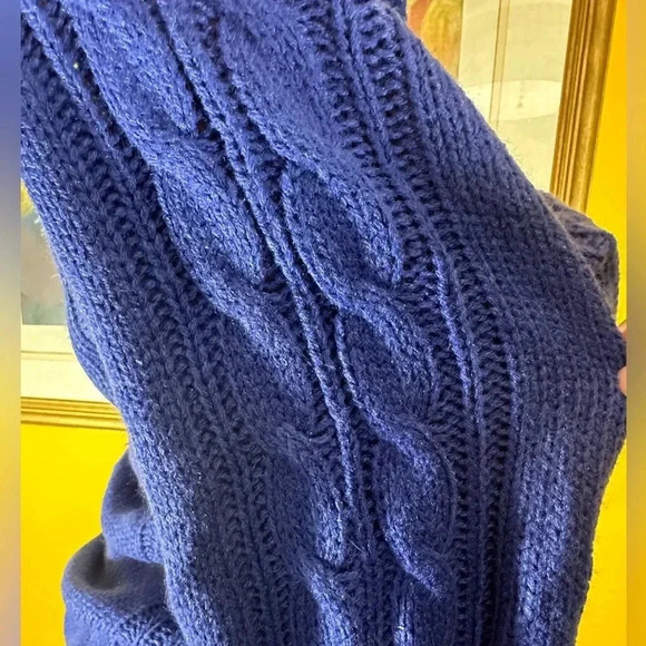 Hannah Women’s Blue Cowl Neck Sweater - Picture 6 of 12